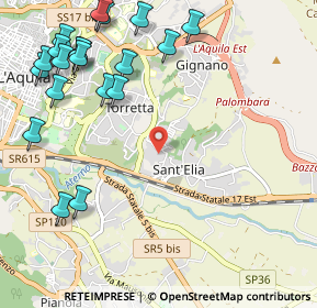 Mappa Strada Vicinale di Bazzano, 67100 L'Aquila AQ, Italia (1.492)