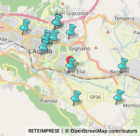 Mappa Strada Vicinale di Bazzano, 67100 L'Aquila AQ, Italia (2.18417)