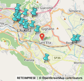 Mappa Strada Vicinale di Bazzano, 67100 L'Aquila AQ, Italia (2.63882)