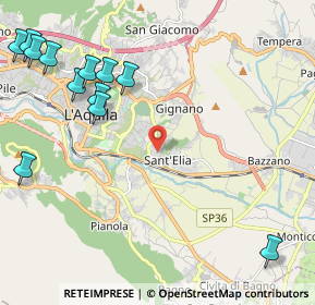 Mappa Strada Vicinale di Bazzano, 67100 L'Aquila AQ, Italia (3.04)