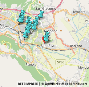 Mappa Strada Vicinale di Bazzano, 67100 L'Aquila AQ, Italia (1.98882)