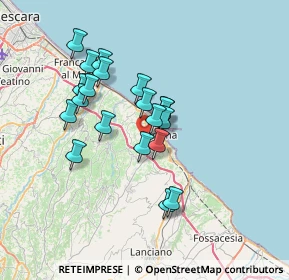 Mappa Centro Commerciale Ortona Center, 66026 Ortona CH, Italia (6.1305)