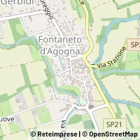 Hartă Fontaneto d'Agogna