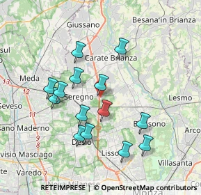 Mappa Via Marche, 20831 Seregno MB, Italia (3.43)
