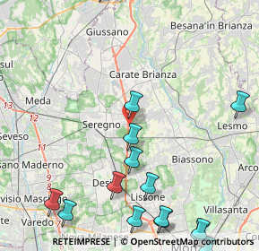 Mappa Via Marche, 20831 Seregno MB, Italia (5.888)