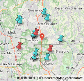 Mappa Via Marche, 20831 Seregno MB, Italia (3.57571)