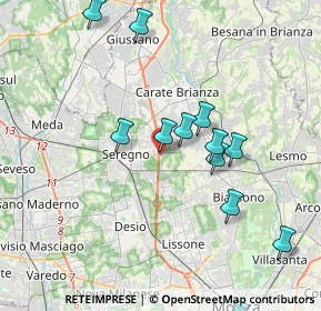 Mappa Via Marche, 20831 Seregno MB, Italia (3.9675)