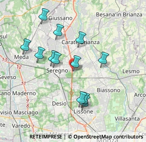 Mappa Via Marche, 20831 Seregno MB, Italia (3.44667)