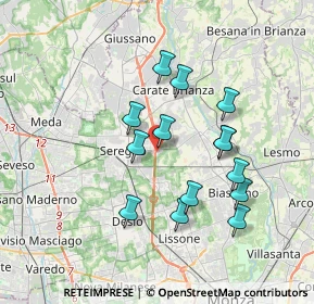 Mappa Via Marche, 20831 Seregno MB, Italia (3.22786)