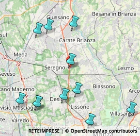 Mappa Via Marche, 20831 Seregno MB, Italia (5.42833)