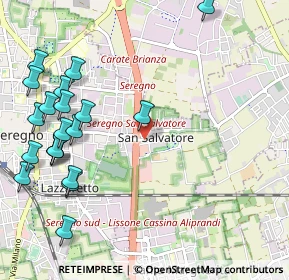 Mappa Via Marche, 20831 Seregno MB, Italia (1.323)