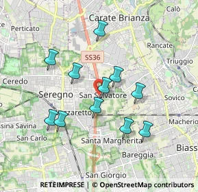 Mappa Via Marche, 20831 Seregno MB, Italia (1.60091)