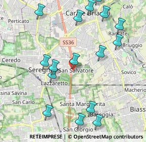 Mappa Via Marche, 20831 Seregno MB, Italia (2.41125)