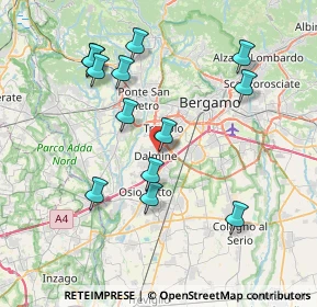 Mappa Sforzatica S. Andrea, 24044 Dalmine BG, Italia (7.68385)