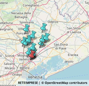 Mappa Zona Industriale, 31050 Monastier di Treviso TV, Italia (11.4405)