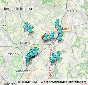 Mappa Viale Europa, 20865 Usmate Velate MB, Italia (3.37647)