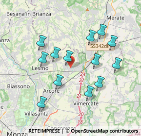 Mappa Viale Europa, 20865 Usmate Velate MB, Italia (3.55)