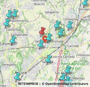 Mappa Viale Europa, 20865 Usmate Velate MB, Italia (2.9215)