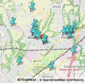 Mappa Viale Europa, 20865 Usmate Velate MB, Italia (0.919)