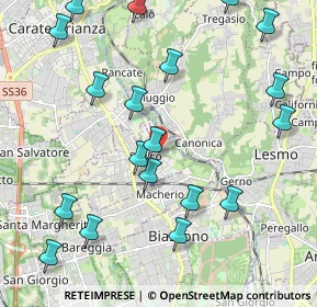 Mappa Vicolo degli Alpini, 20845 Sovico MB, Italia (2.49105)