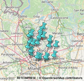 Mappa Vicolo degli Alpini, 20845 Sovico MB, Italia (10.4045)