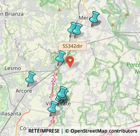 Mappa Via Salvo D'Acquisto, 20866 Carnate MB, Italia (4.15273)