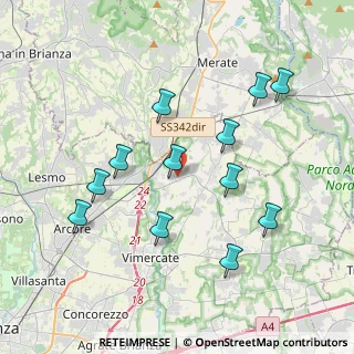 Mappa Via Salvo D'Acquisto, 20866 Carnate MB, Italia (3.8475)