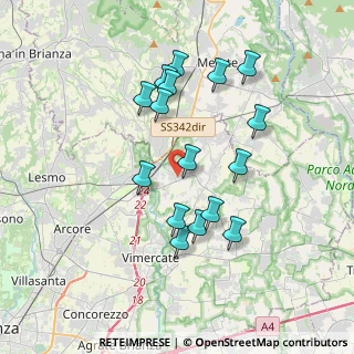 Mappa Via Salvo D'Acquisto, 20866 Carnate MB, Italia (3.42563)
