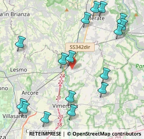 Mappa Via della Pace, 20866 Carnate MB, Italia (5.17813)