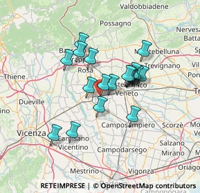 Mappa Via Foscolo Ugo, 35019 Tombolo PD, Italia (10.50579)