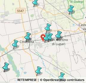 Mappa Via Foscolo Ugo, 35019 Tombolo PD, Italia (5.945)