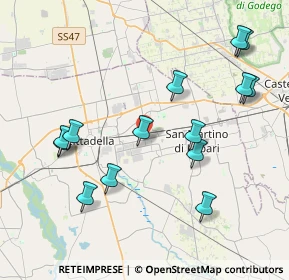 Mappa Via Foscolo Ugo, 35019 Tombolo PD, Italia (4.30714)