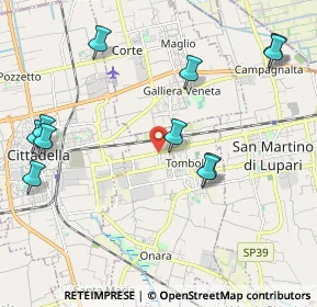 Mappa Via Foscolo Ugo, 35019 Tombolo PD, Italia (2.40545)