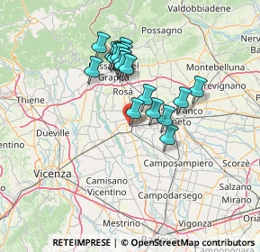 Mappa Stradella Ii Paggiola, 35013 Cittadella PD, Italia (11.3435)