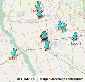 Mappa Via T. Gallio, 35013 Cittadella PD, Italia (2.94417)