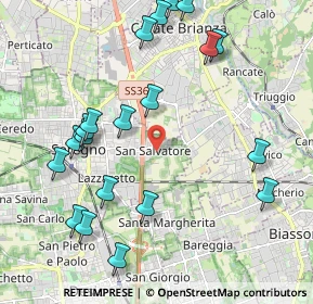 Mappa Via Umbria, 20831 Seregno MB, Italia (2.3795)