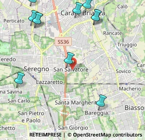 Mappa Via Umbria, 20831 Seregno MB, Italia (2.77)