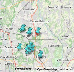 Mappa Via Umbria, 20831 Seregno MB, Italia (3.50615)