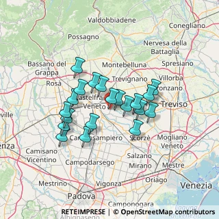 Mappa Via degli Alpini, 31023 Resana TV, Italia (10.7865)