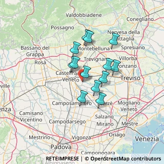 Mappa Via degli Alpini, 31023 Resana TV, Italia (10.26231)