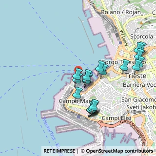 Mappa Molo Fratelli Bandiera, 34123 Trieste TS, Italia (0.9675)