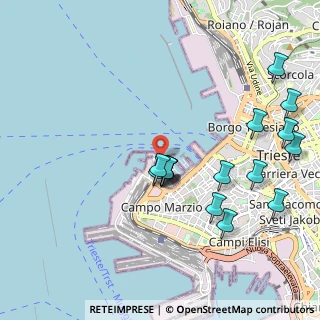 Mappa Molo Fratelli Bandiera, 34123 Trieste TS, Italia (1.04375)