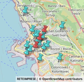 Mappa Via Antonio Canova, 34141 Trieste TS, Italia (1.26833)