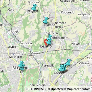 Mappa Vicolo Prestino, 20855 Lesmo MB, Italia (2.44818)