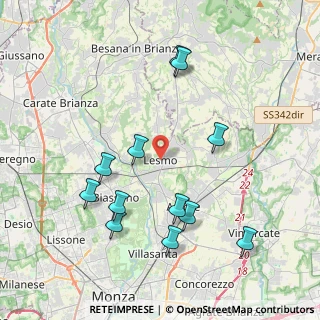 Mappa Vicolo Prestino, 20855 Lesmo MB, Italia (4.2025)