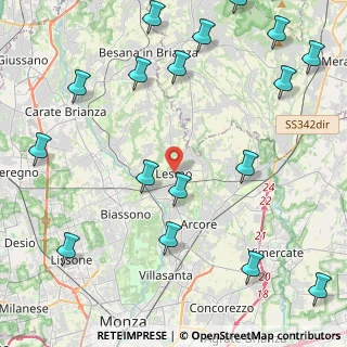 Mappa Vicolo Prestino, 20855 Lesmo MB, Italia (6.393)