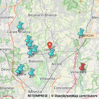 Mappa Vicolo Prestino, 20855 Lesmo MB, Italia (4.94727)