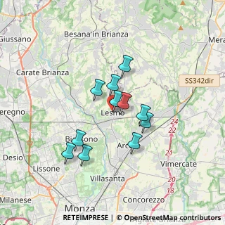 Mappa Vicolo Prestino, 20855 Lesmo MB, Italia (2.65727)