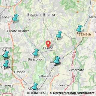 Mappa Vicolo Prestino, 20855 Lesmo MB, Italia (5.90083)