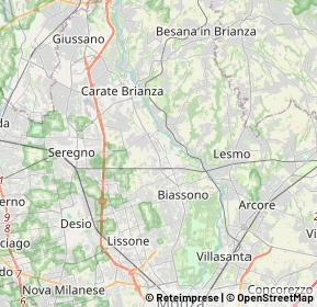 Mappa 20845 Sovico MB, Italia (3.4135)